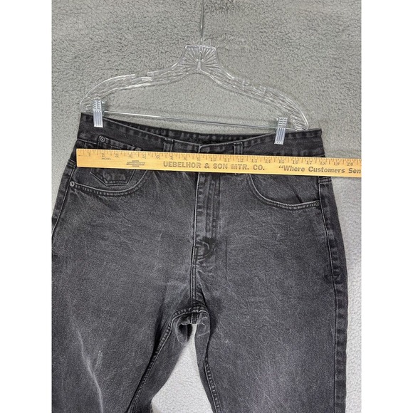 Rocawear Jeans Mens 36x30 Black Straight Leg Original Fit Denim 90s Skater Y2K - Picture 2 of 12